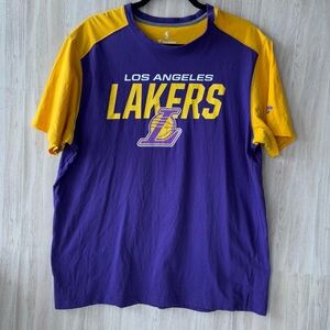 Los Angeles Lakers Fanatics Branded Iconic T-Shirt - Purple/Gold - Mens X-Large